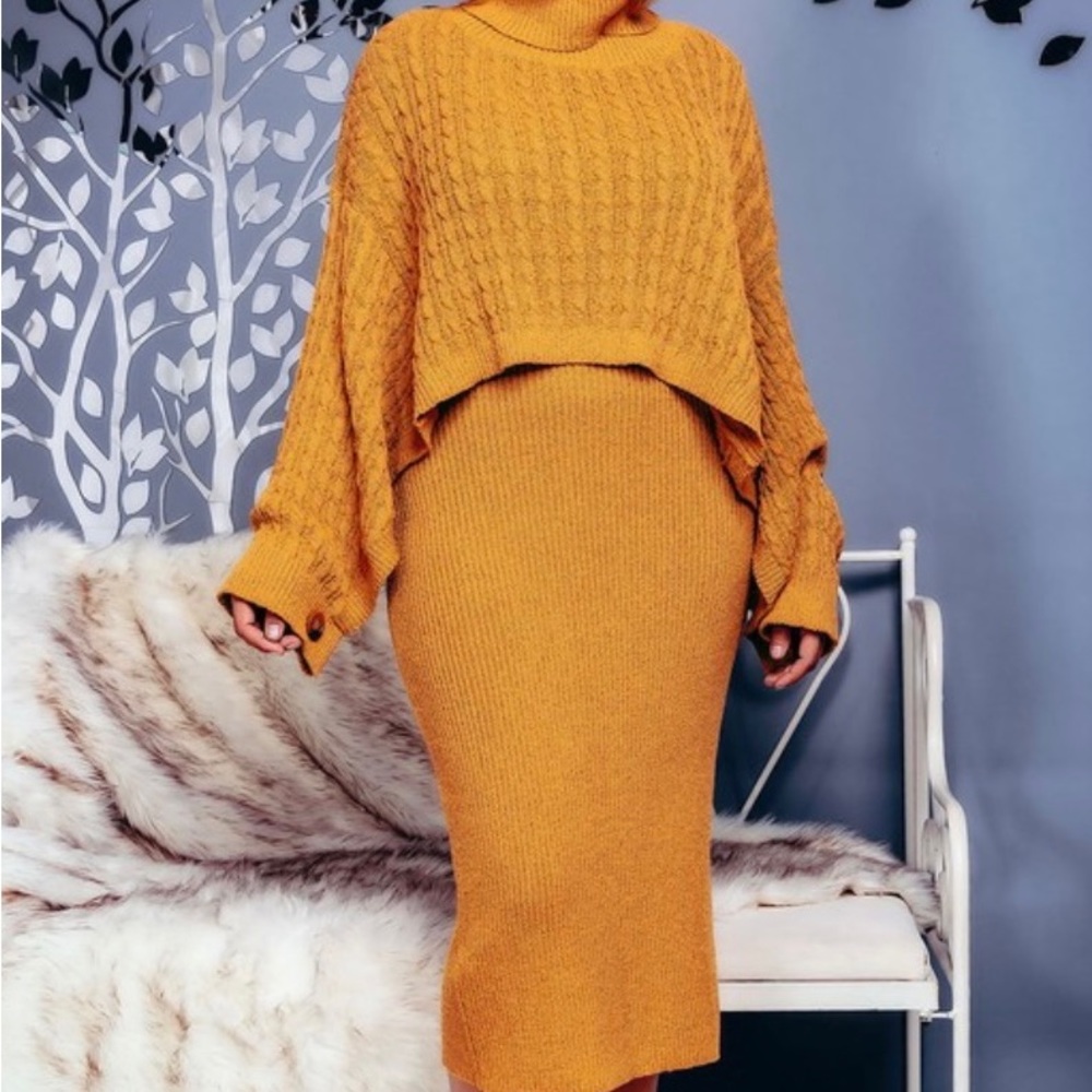 NET.153|PLUS SIZE Sweater set - Picture 2 of 3